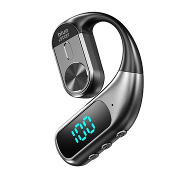 Blue Star Hook Bluetooth Mono Headset – Fekete