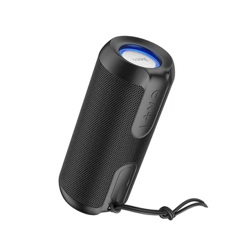 Hoco BS48 Artistic Sports Bluetooth Hangszóró, 2x5W, Színes Világítás, TF Kártya – Fekete