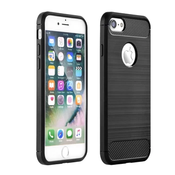 Carbon Szilikon Tok Apple iPhone 12 mini Fekete