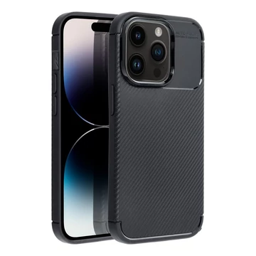 Apple iPhone 13 Pro Max Carbon Premium Szilikontok – Fekete
