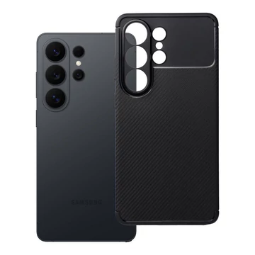 Samsung Galaxy S26 Ultra Carbon Premium Szilikontok – Fekete