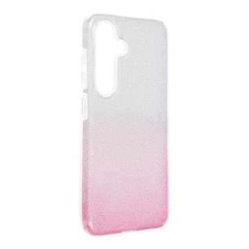 Shining Case Csillogó Tok - Samsung Galaxy A56 5G (Ezüst/Pink)