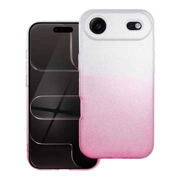 Apple iPhone Air Shining Ezüst-Pink Csillámos Tok