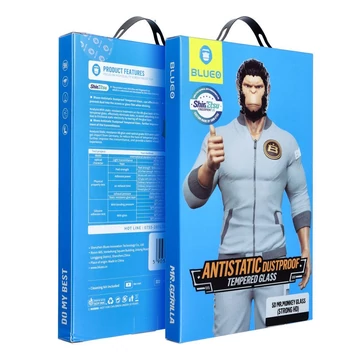 Blueo Mr Monkey 5D Kijelzővédő Üvegfólia Samsung Galaxy S24 Fekete