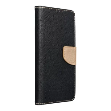 Fancy Book Oldalra Nyíló Könyvtok Samsung Galaxy A36 5G – Fekete/Arany