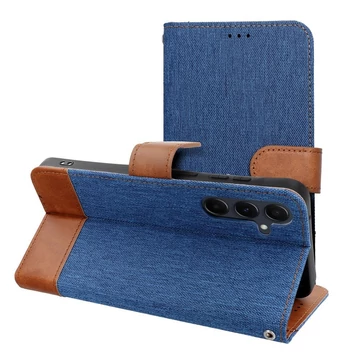 Jeans Book Oldalra Nyíló Könyvtok Samsung Galaxy A56 5G – Kék