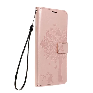 Mezzo Book Oldalra Nyíló Könyvtok Samsung Galaxy A36 5G – Fa RoseGold