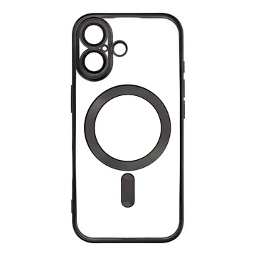 Electro Mag Cover tok MagSafe kompatibilitással iPhone 17 – Fekete