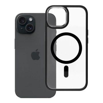 Roar Mag Bumper MagSafe Kompatibilis Tok iPhone 15 – Fekete