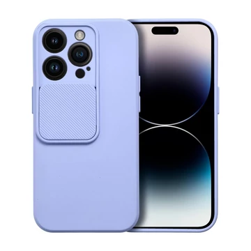 Apple Iphone 15 Pro Max Slide Szilikon Tok Lila