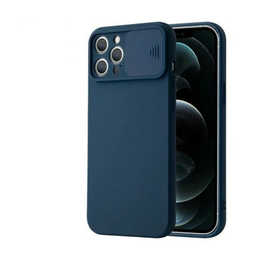 Apple Iphone 7/8/Se 2020/Se 2022 Soft Slide Camera Szilikon Tok Kék