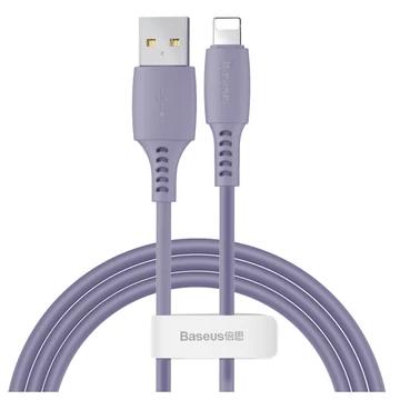 Baseus Colourful Lightning adatkábel – 1.2m, 2.4A – Lila