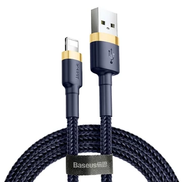 Baseus Cafule USB – Lightning 8 Pin kábel 2 m, 1.5A – Arany/Kék