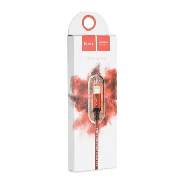 Hoco X14 Apple Lightning adatkábel (1m) – Piros