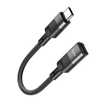 Hoco U107 Lightning – Type-C OTG adapterkábel – Fekete