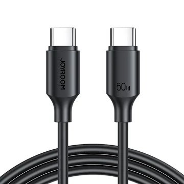 Joyroom Long-Lasting Series A9 USB-C – USB-C kábel, PD/QC, 60W, 3A, 1m – Fekete