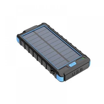 Cellect Solar Power Bank 10000 mAh Fekete
