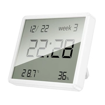 HOCO HX41 elektronikus óra hő- és páratartalom mérővel – Fehér