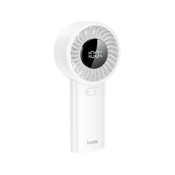 Hoco HX62 hordozható ventilátor – 6000 mAh akkuval – Fehér 