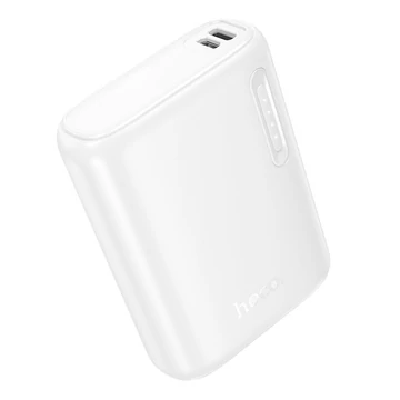 Hoco J158 Power Bank 5000 mAh 2A külső akkumulátor LED kijelzővel – Fehér