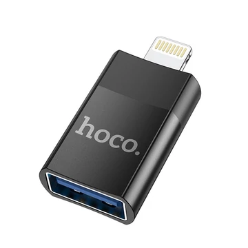Hoco UA17 OTG adapter USB-A – Lightning – Fekete