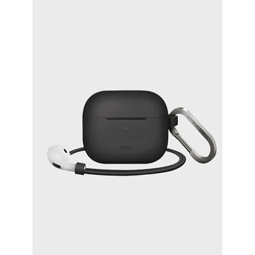 Uniq Vencer AirPods 3.Gen 2021 Szilikon Tok + Nyakpánt Fekete
