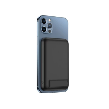 Veger MagOn Kick Powerbank 5000 mAh vezeték nélküli töltéssel, MagSafe, PD, QC 3.0 – Fekete