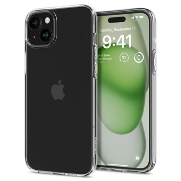 Spigen Liquid Crystal tok – Apple iPhone 15 – Átlátszó