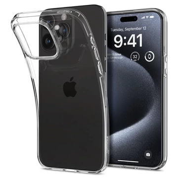 Spigen Liquid Crystal tok – Apple iPhone 15 Pro – Átlátszó