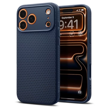 Spigen Liquid Air tok - Apple iPhone 17 Pro - Kék