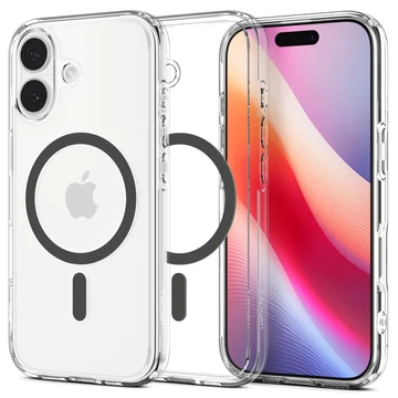 Spigen Ultra Hybrid MagSafe tok - Apple iPhone 17 - Átlátszó - Szürke