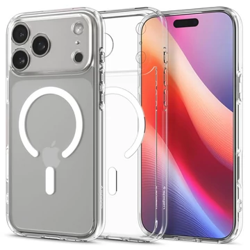 Spigen Ultra Hybrid MagSafe tok - Apple iPhone 17 Pro Max - Átlátszó - Fehér