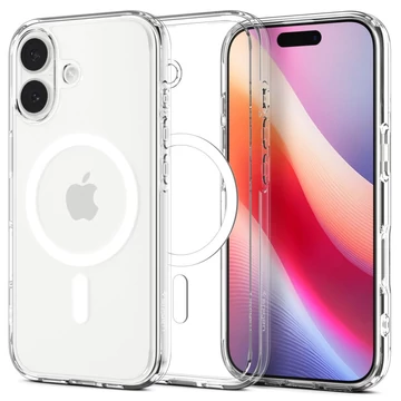 Spigen Ultra Hybrid MagSafe tok - Apple iPhone 17 - Átlátszó - Fehér