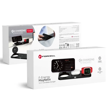 Forcell F-Energy MagNetix 3 az 1-ben QI2 20.5W Vezeték Nélküli Töltő – MagSafe kompatibilis
