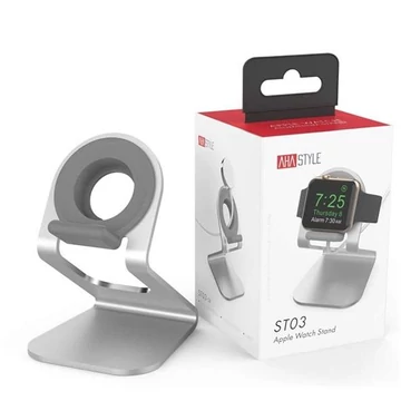 AhaStyle ST03 alumínium dokkoló Apple Watch-hoz – Ezüst