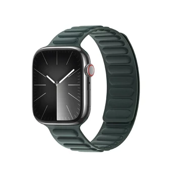 Dux Ducis BL Fine Woven Apple Watch 38/40/41/42 mm Finom Szövésű Mágneses Szíj Zöld
