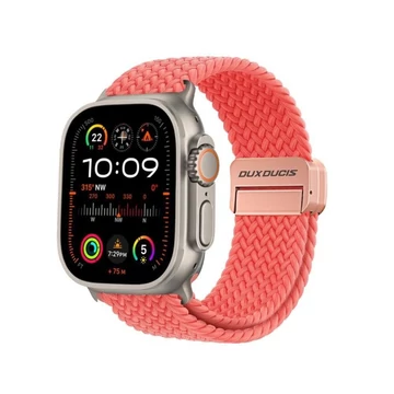 Dux Ducis Mixture Pro Apple Watch 38/40/41/42 mm Fonott Szíj Guava
