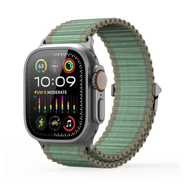 Dux Ducis YC Nylon Szíj Apple Watch 44/45/46/49 mm Zöld