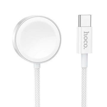Hoco CW59 vezeték nélküli töltő Apple Watch és Samsung Galaxy Watch órákhoz – Fehér