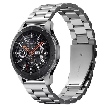 Spigen Modern Fit Metal 22 mm acélszíj – ezüst, Samsung/Huawei/Honor/Xiaomi okosórákhoz