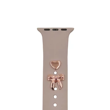 TFO Pin Charm dísz okosóra szíjhoz 2 db-os szett – Masni, RoseGold