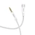 Hoco UPA19 AUX kábel Jack 3,5 mm – Type-C, 1 m – Fehér