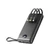 Veger C20 Powerbank 20 000 mAh beépített kábelekkel (USB, Micro USB, USB-C, Lightning) – Fekete