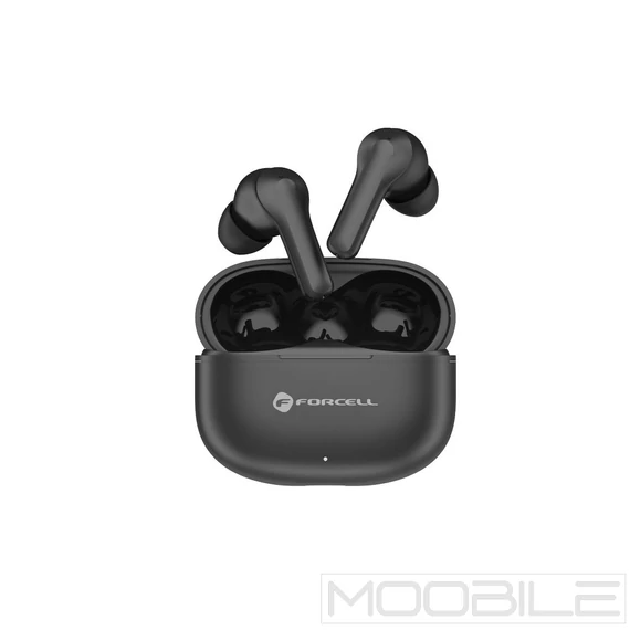 Forcell F-Audio Bass Engine Bluetooth TWS fülhallgató – ANC + ENC + Tuya – Fekete