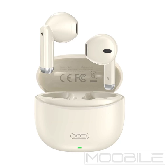 XO X33 TWS Bluetooth fülhallgató töltőtokkal – Bézs