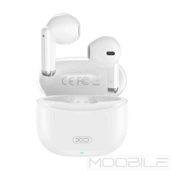 XO X33 TWS Bluetooth fülhallgató töltőtokkal – Fehér