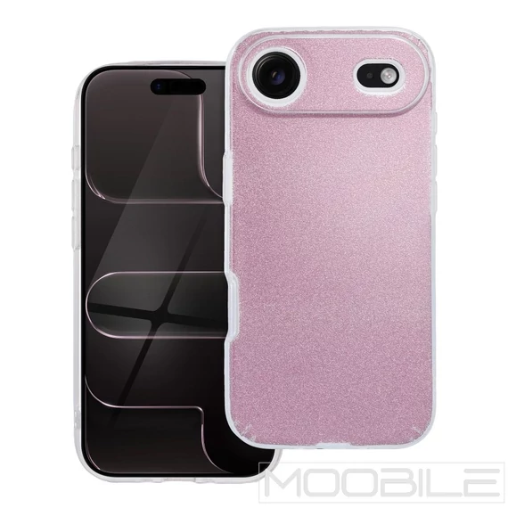 Apple iPhone Air Shining Pink Csillámos Tok