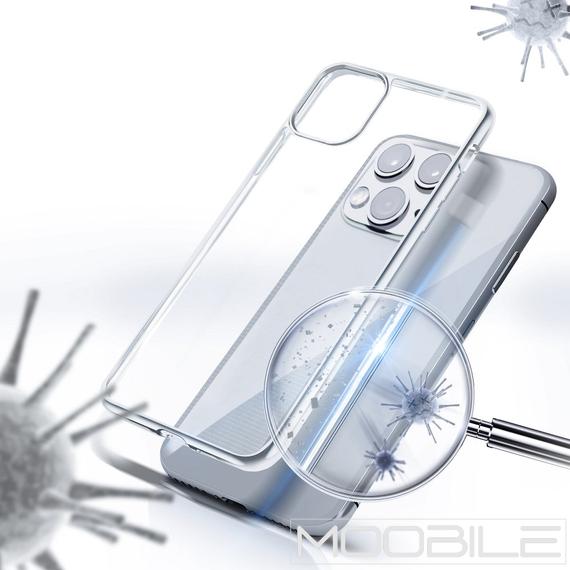APPLE IPHONE 12/12 PRO ANTIBAKTERIÁLIS SZILIKON TOK ÁTLÁTSZÓ