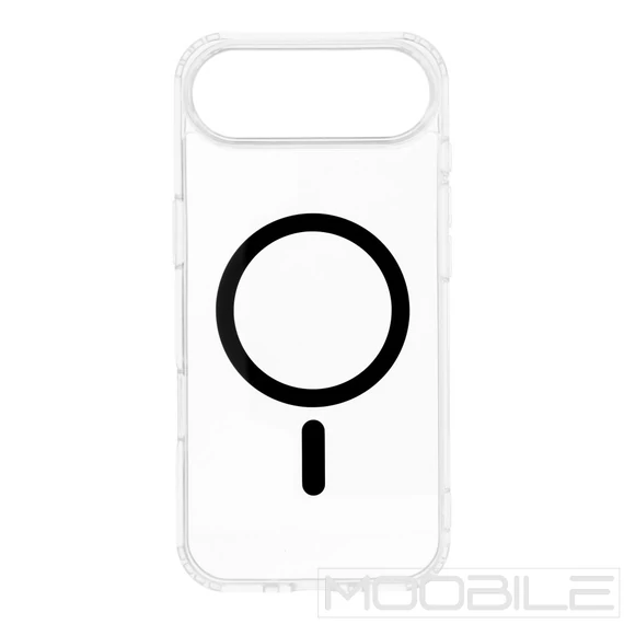 Drop Glue Colorful Ring Mag Cover tok MagSafe kompatibilis iPhone 17 Air – Fekete