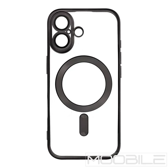 Electro Mag Cover tok MagSafe kompatibilitással iPhone 17 – Fekete